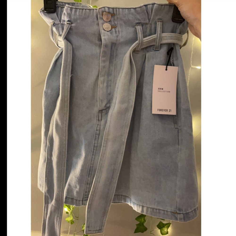 forever 21 denim skirt